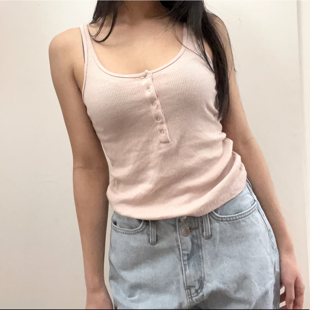 Blush pink loose tank